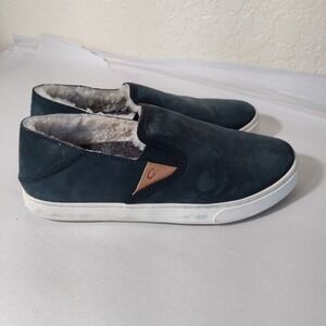 OluKai Women's Dark Blue Slip-On Sneakers